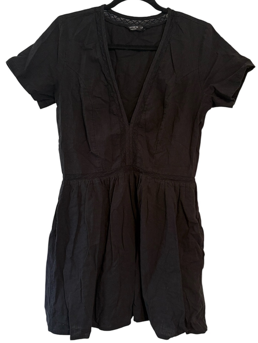 Cotton:On Black Mini Dress